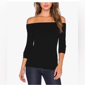 Elegant Black Off-Shoulder Sweater